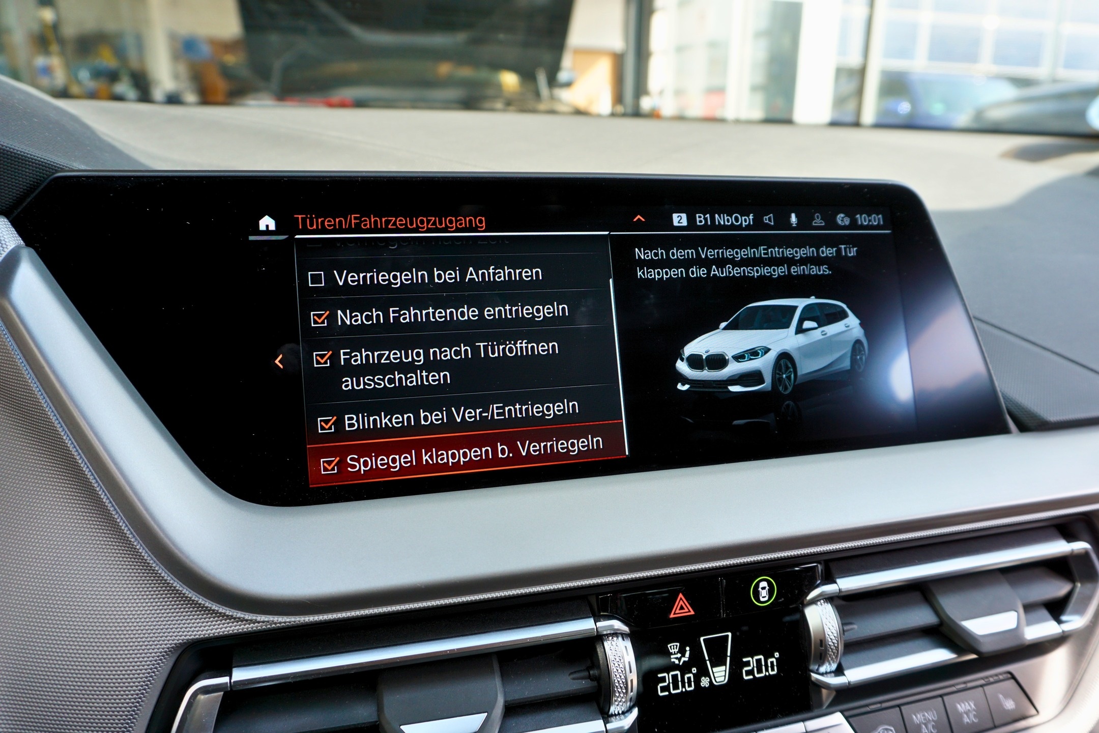 BMW 1er F40 - Nachrüstung Spurwechselwarnung, Totwinkelassistent, Außenspiegelpaket SA430 mit Anklappfunktion, Fahrerseite automa… Bild 4